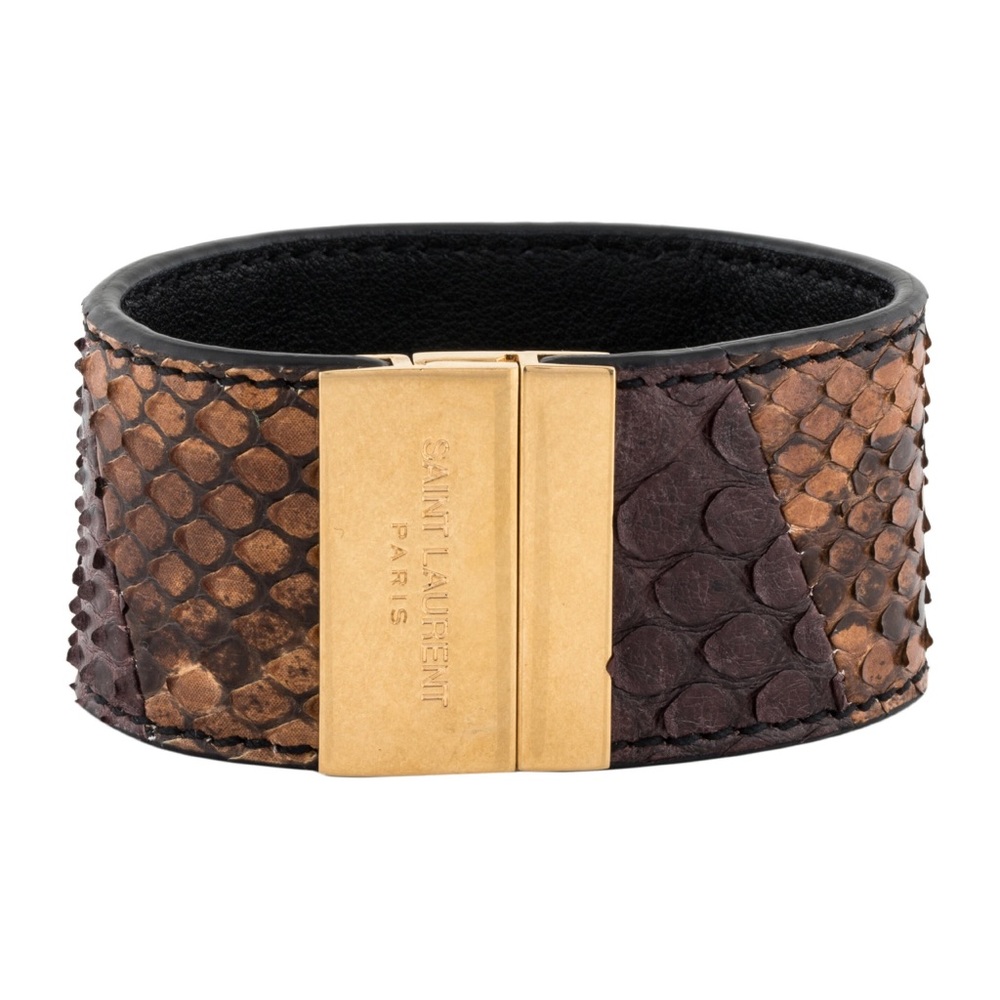 Saint Laurent Patchwork Python Cuff - image 1